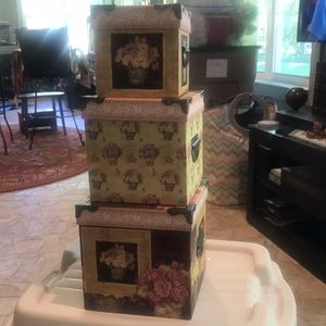 Trio of Victorian Flower Boxes